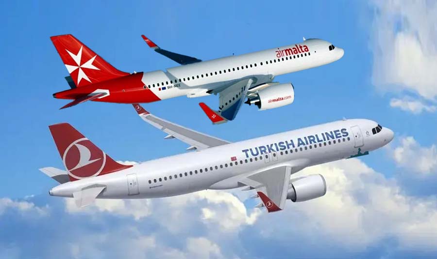 turkish airline air malta
