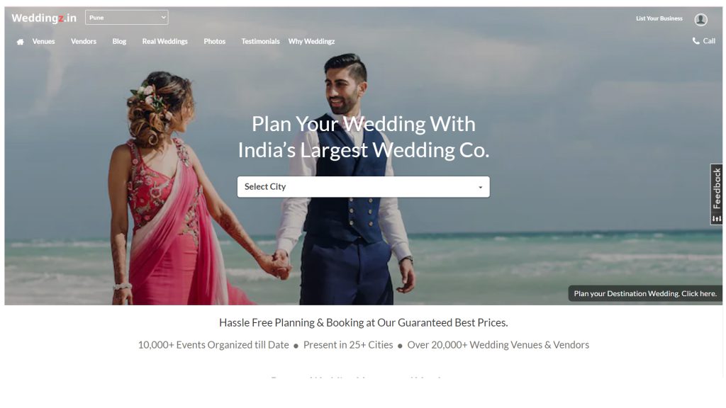 Weddingz.in launches destination