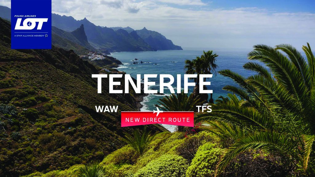 Tenerife becomes latest addition to the European network of LOT Polish Airlines