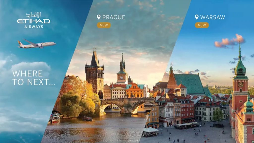 Etihad Airways announces new flights to Warsaw and Prague