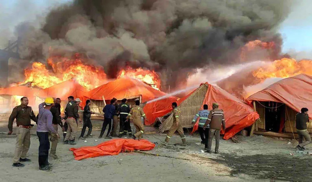 Fire maha kumbh